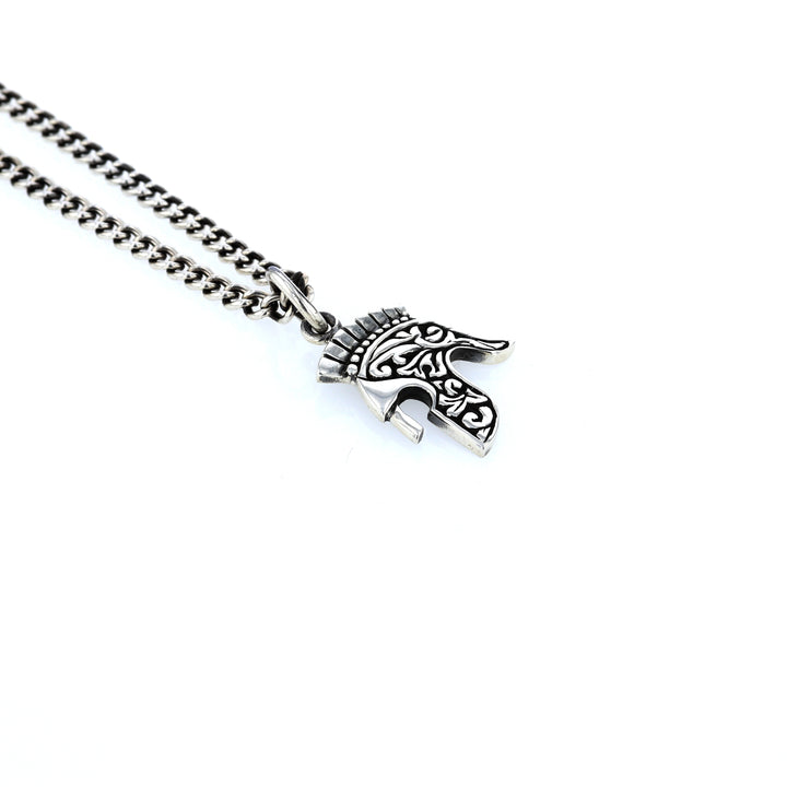 king baby spartan helmet pendant
