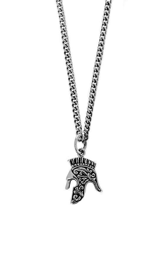 king baby spartan helmet pendant