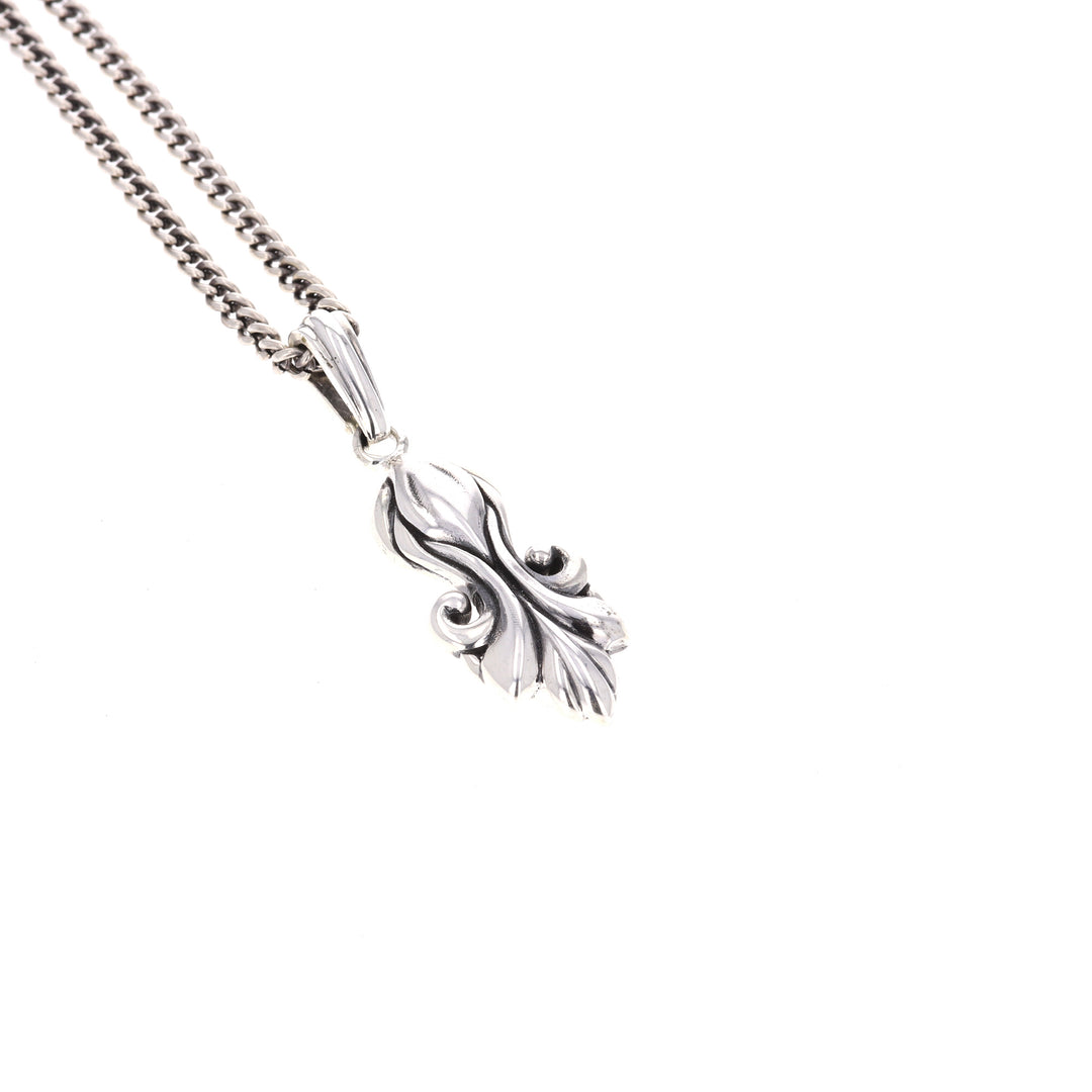 king baby sterling silver pendant