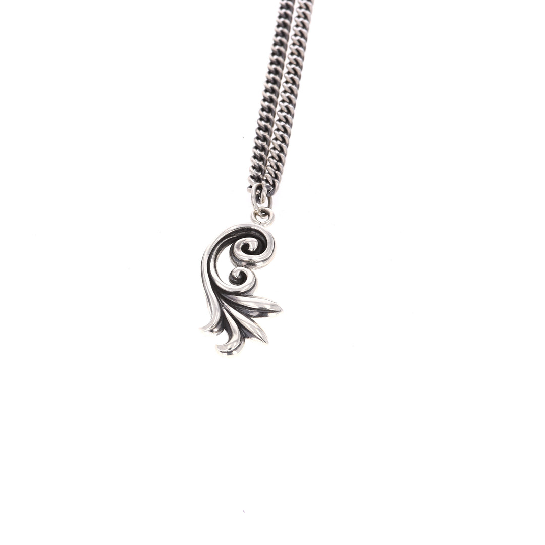 king baby sterling silver pendant