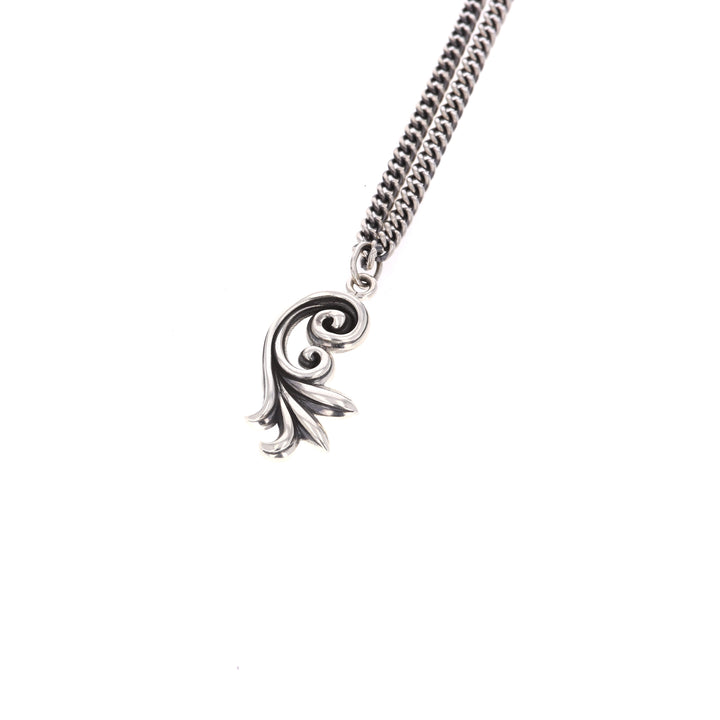 king baby sterling silver pendant