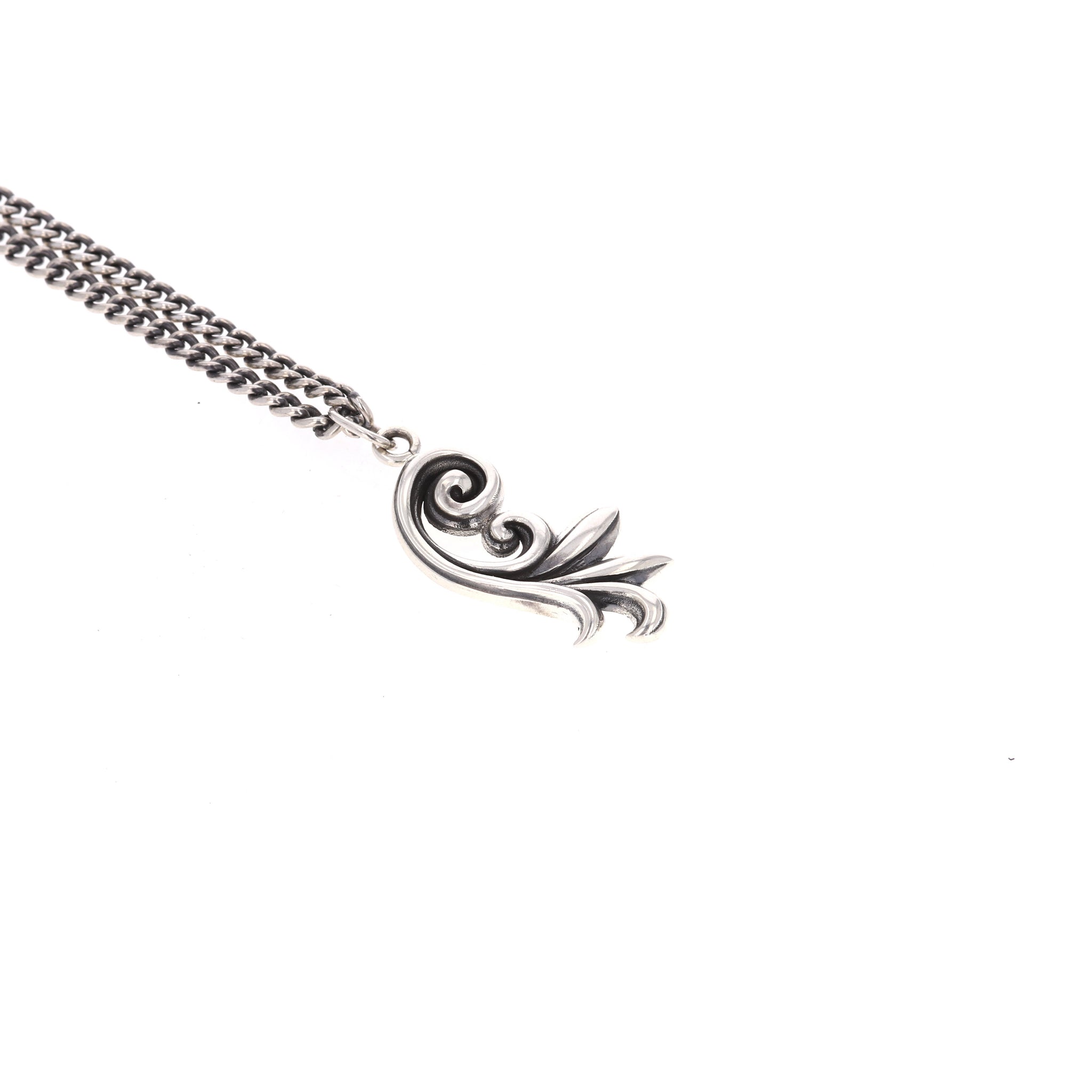 king baby sterling silver pendant
