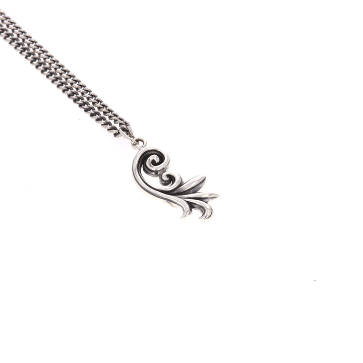 king baby sterling silver pendant