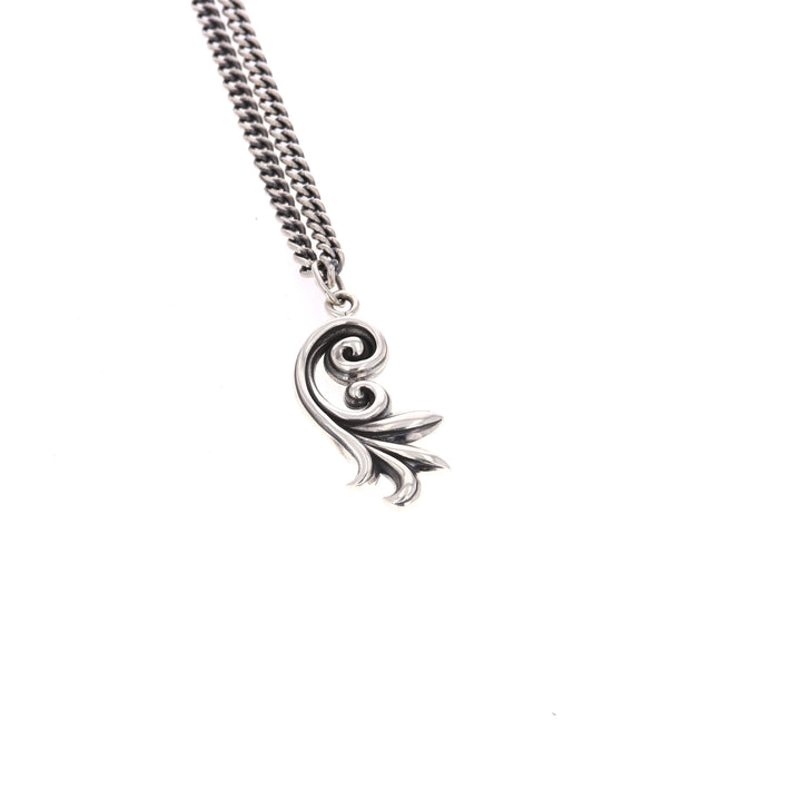 king baby sterling silver pendant