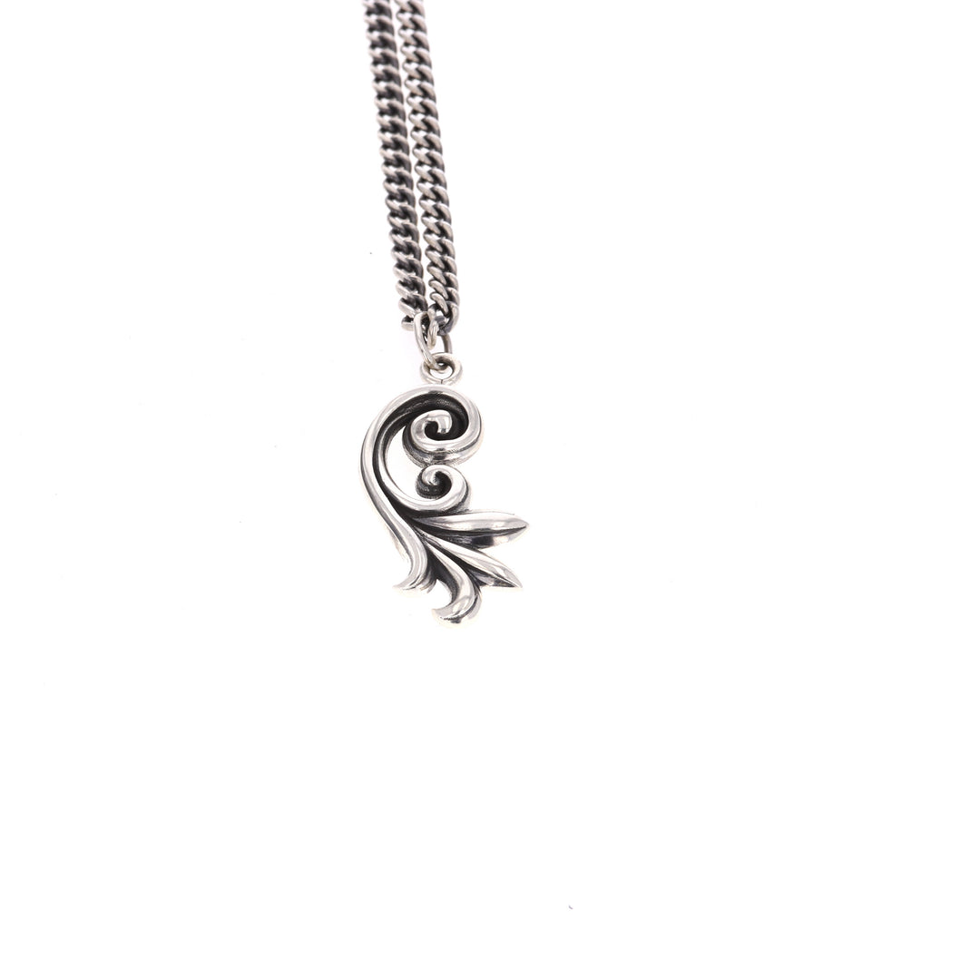 king baby sterling silver pendant