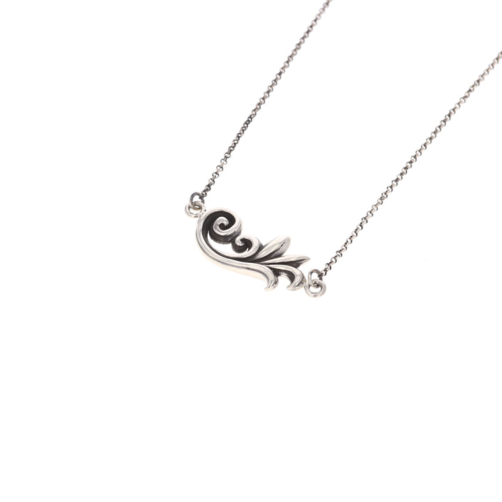 king baby sterling silver pendant