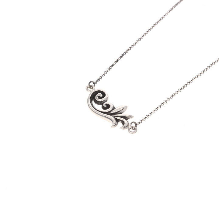 king baby sterling silver pendant