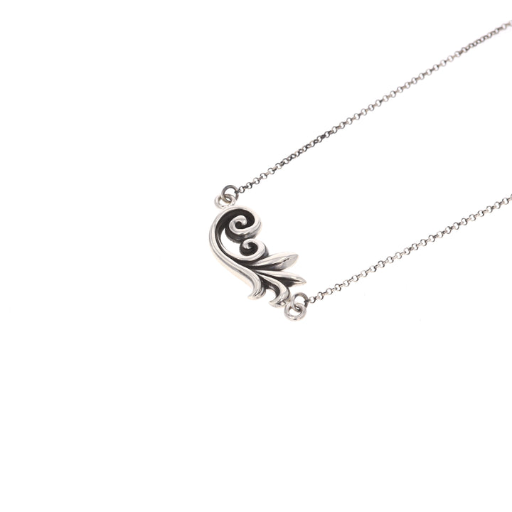 king baby sterling silver pendant