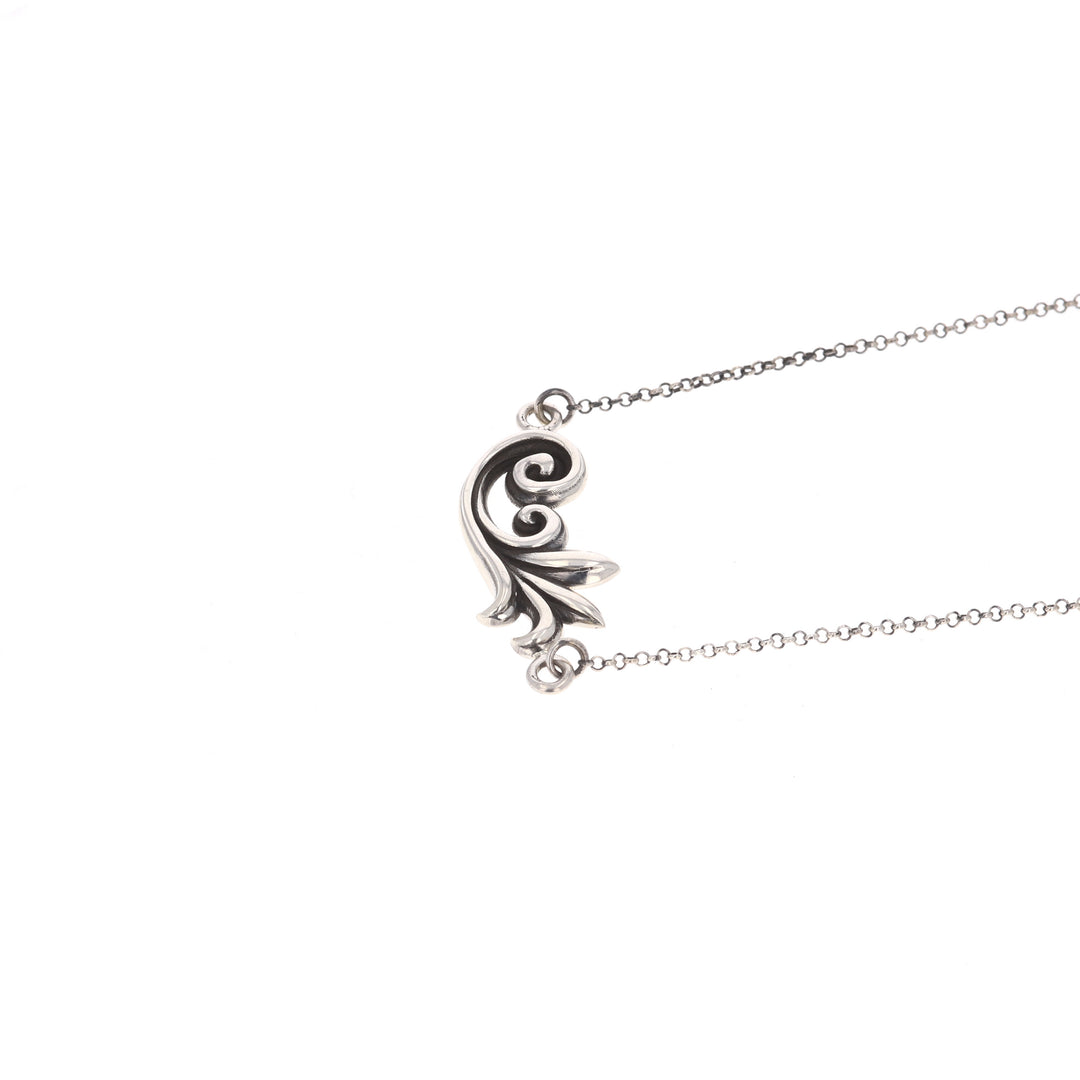 king baby sterling silver pendant