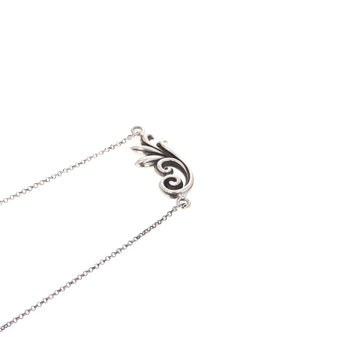 king baby sterling silver pendant