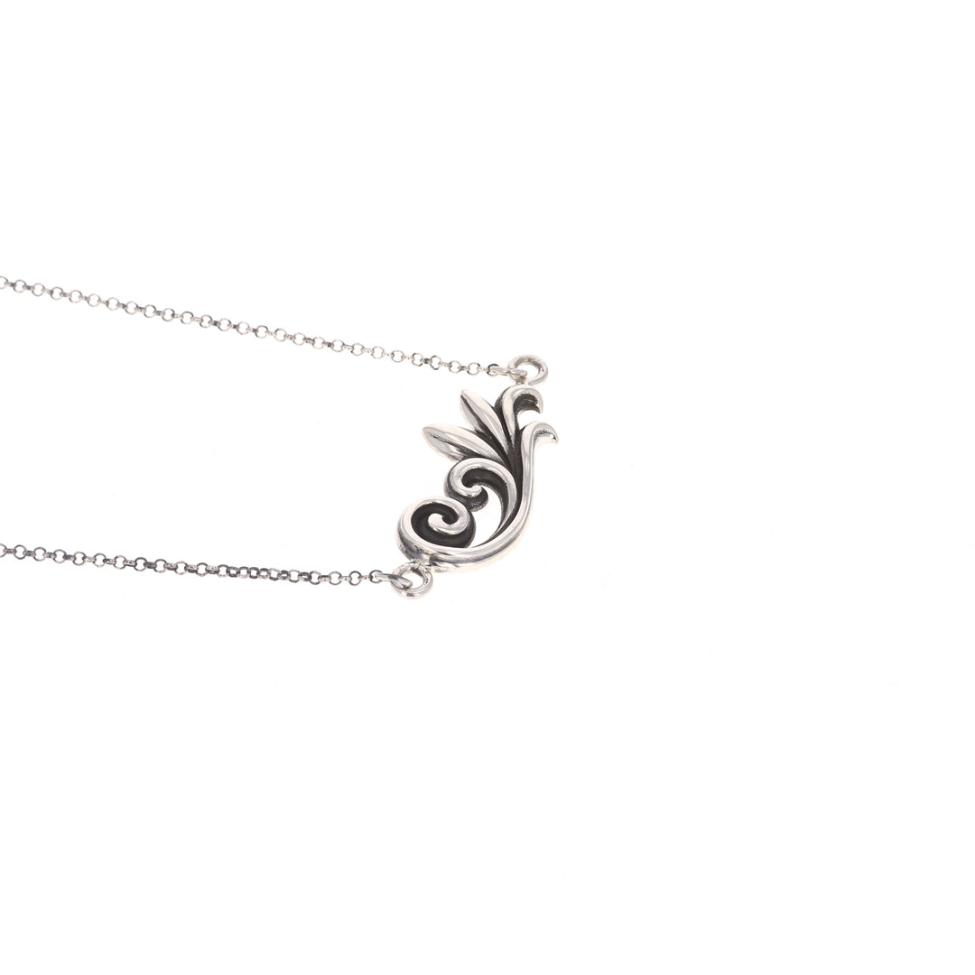 king baby sterling silver pendant