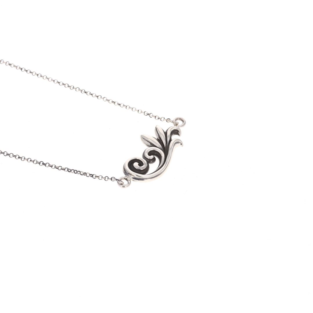 king baby sterling silver pendant