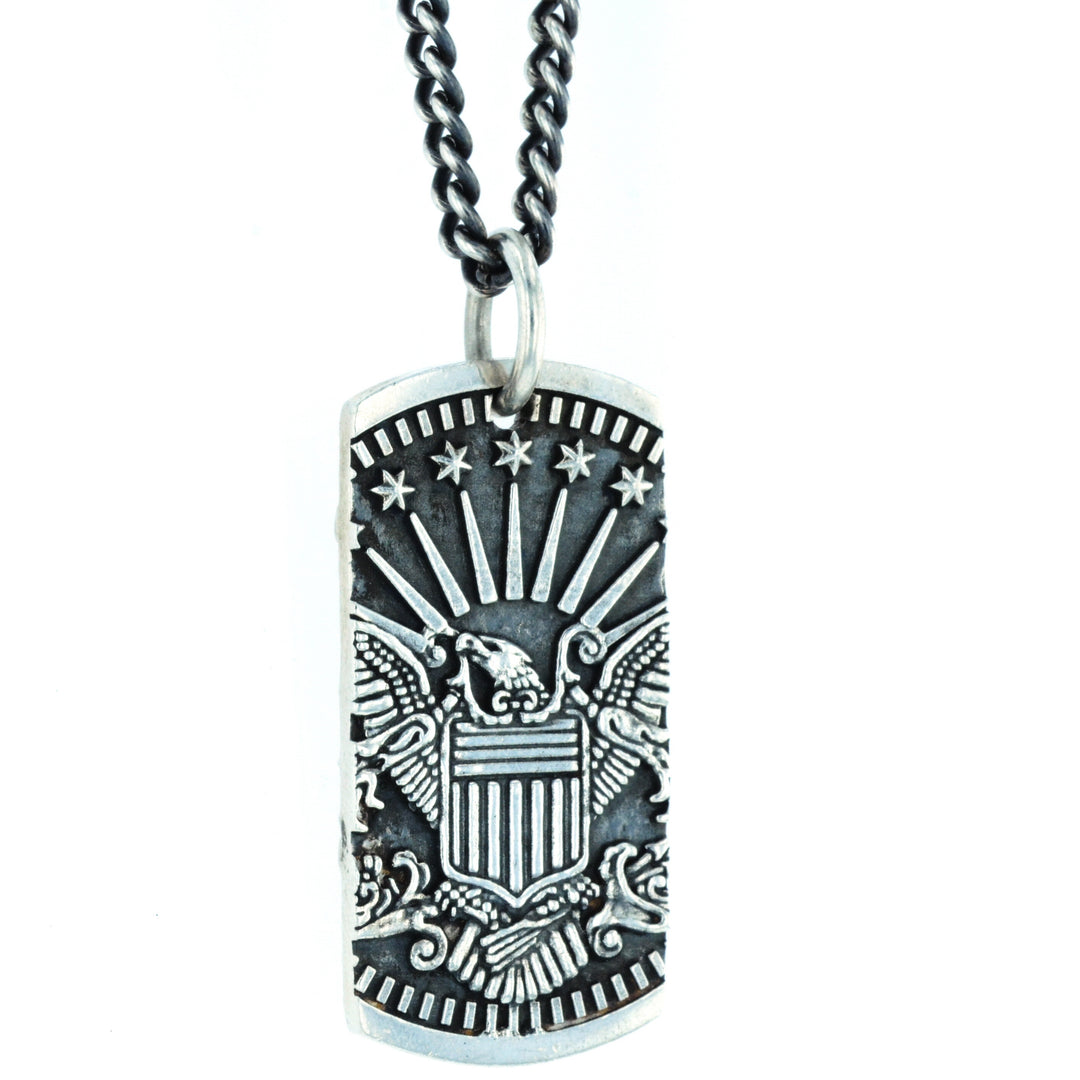 Eagle Dog Tag Pendant