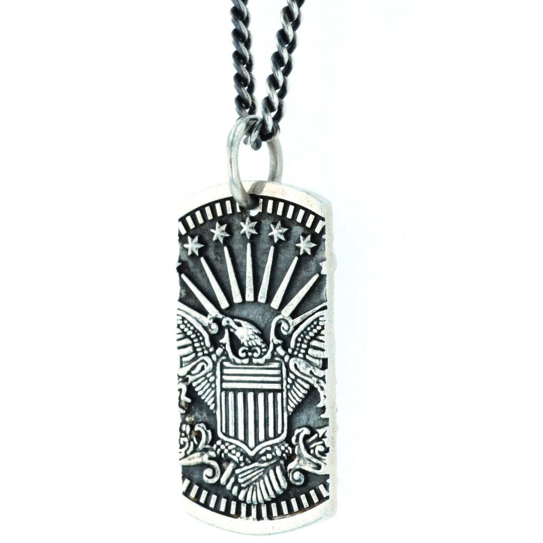 Eagle Dog Tag Pendant