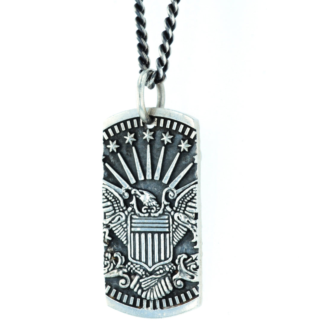 Eagle Dog Tag Pendant