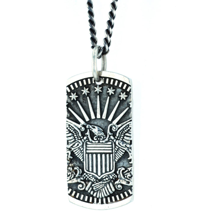 Eagle Dog Tag Pendant