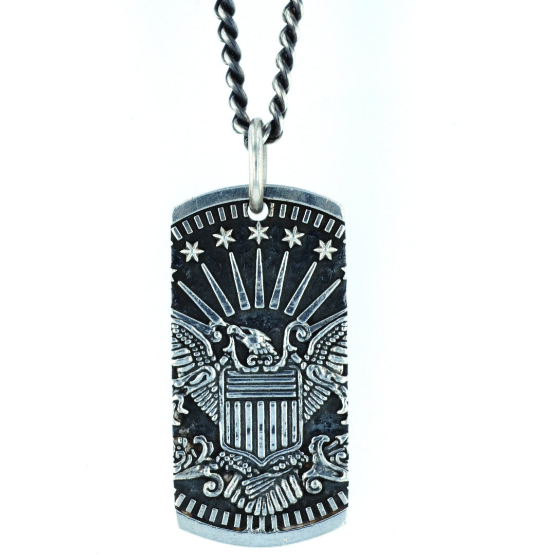 Eagle Dog Tag Pendant