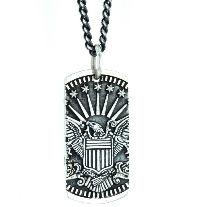 Eagle Dog Tag Pendant