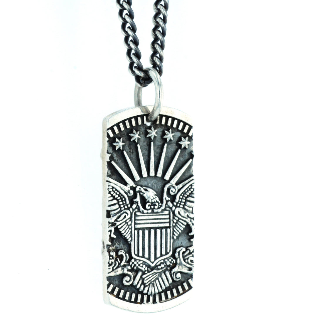 Eagle Dog Tag Pendant