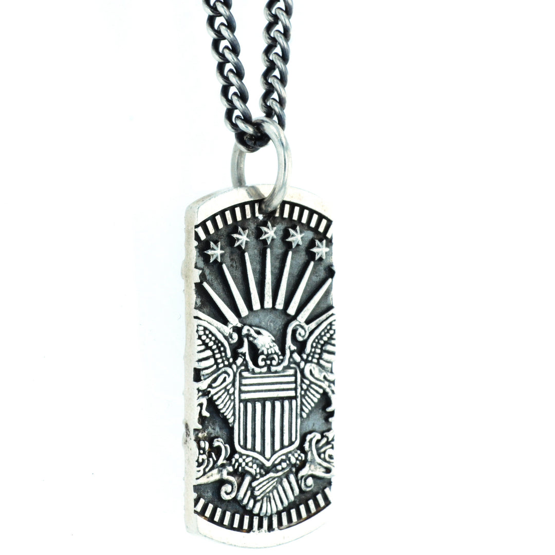 Eagle Dog Tag Pendant