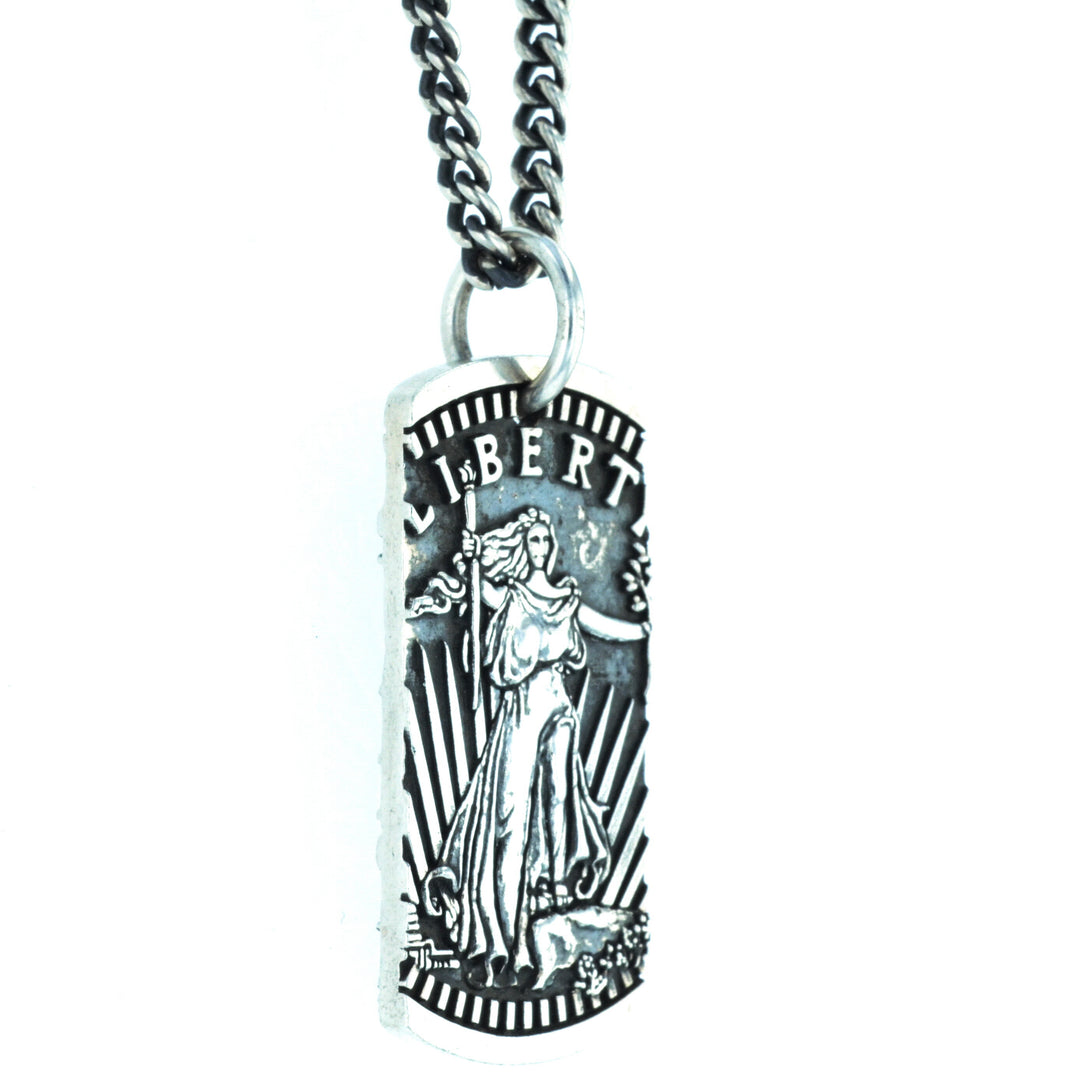 Liberty Dog Tag Pendant