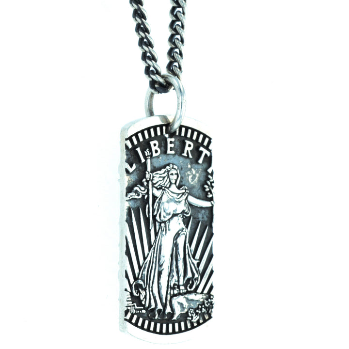 Liberty Dog Tag Pendant