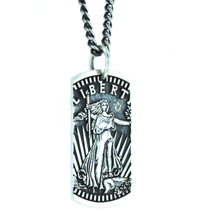 Liberty Dog Tag Pendant