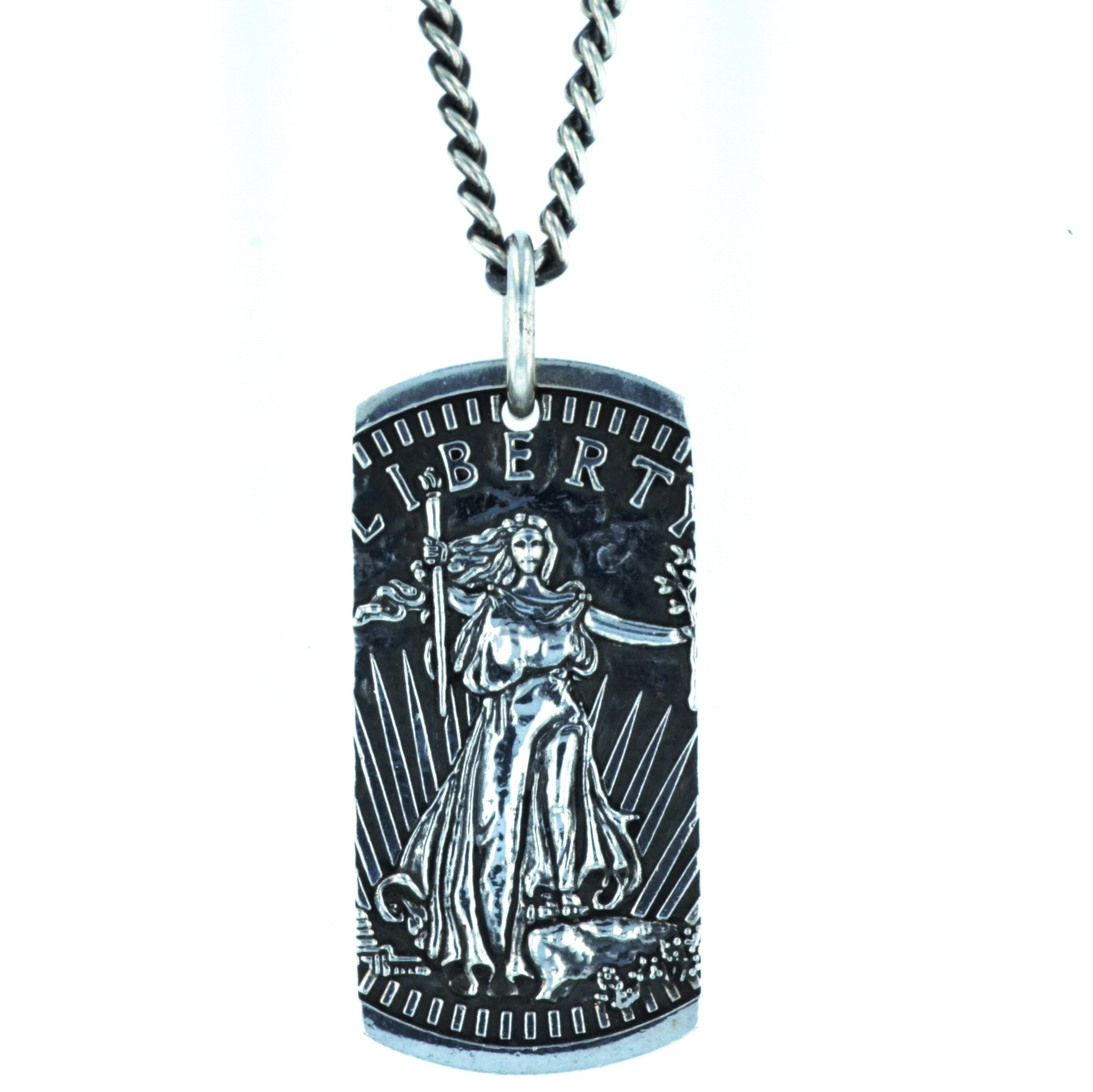 King Baby Liberty Dog Tag Pendant
