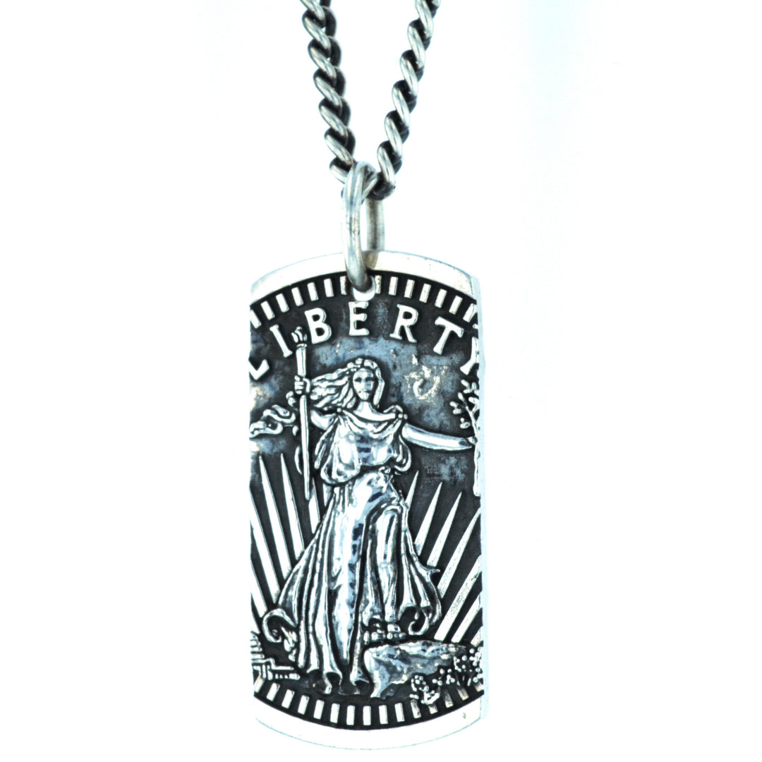 Liberty Dog Tag Pendant