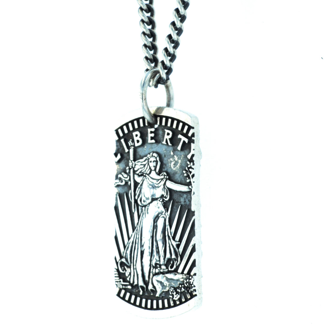 Liberty Dog Tag Pendant