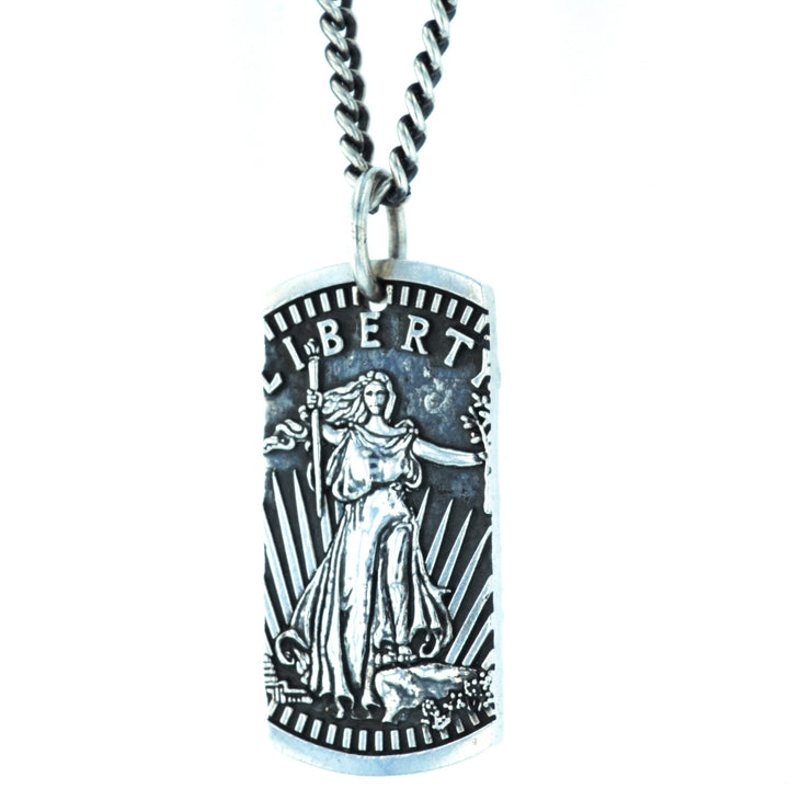 Liberty Dog Tag Pendant