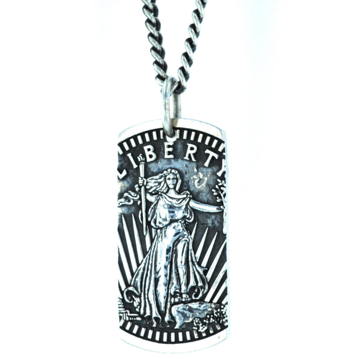 Liberty Dog Tag Pendant