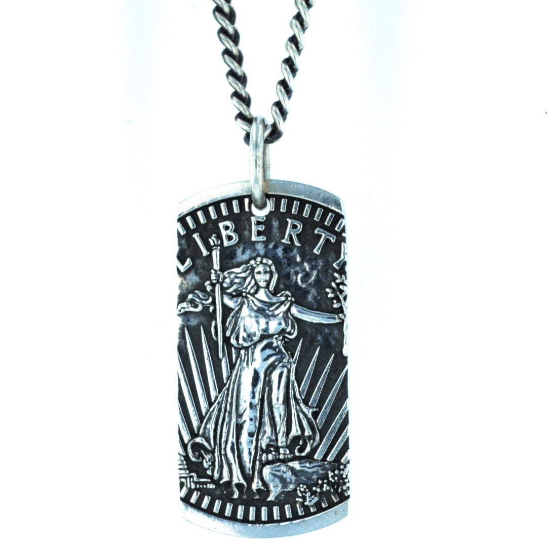 Liberty Dog Tag Pendant