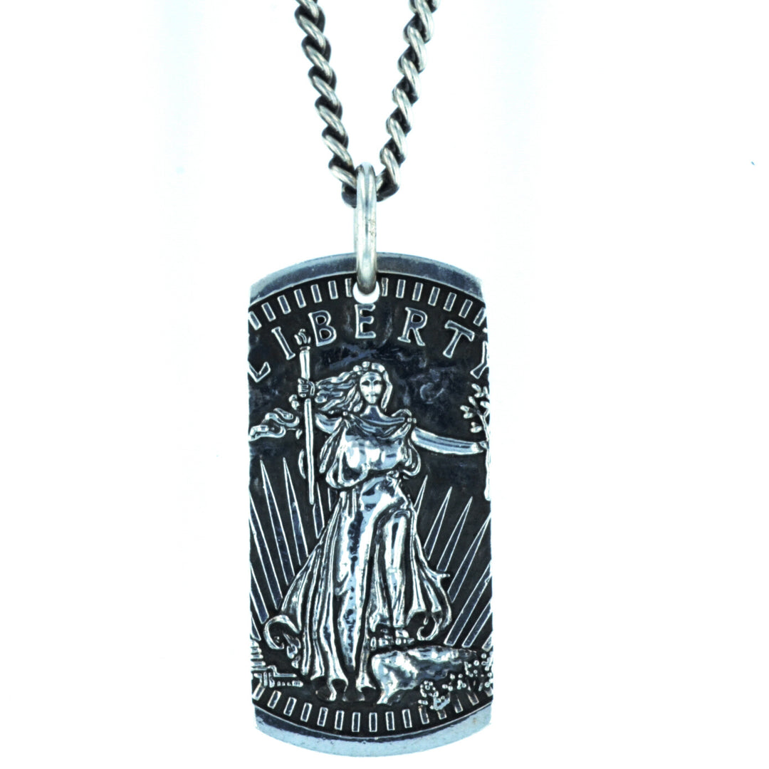 Liberty Dog Tag Pendant