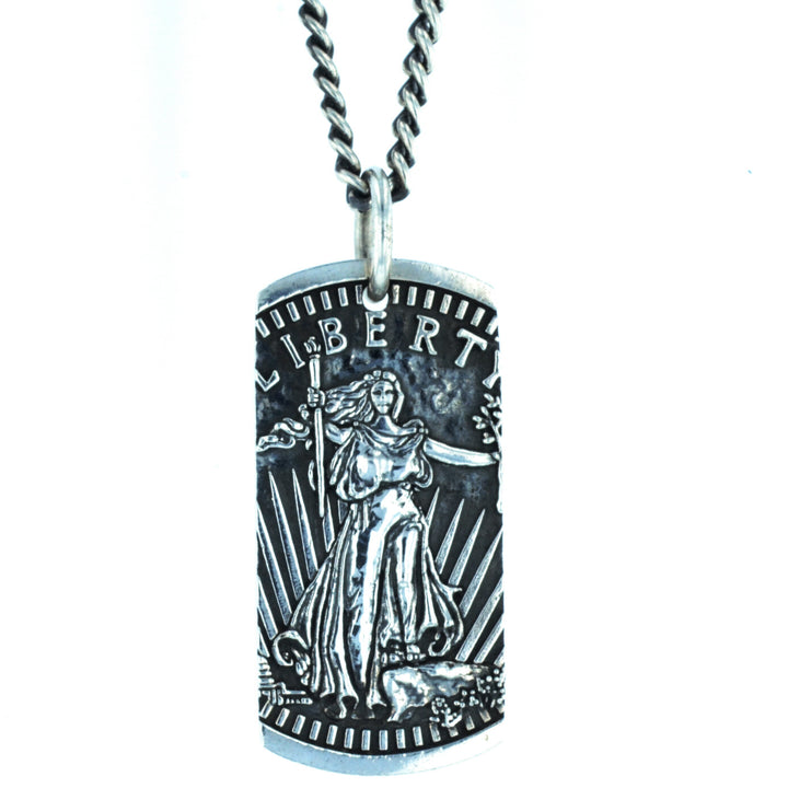 Liberty Dog Tag Pendant