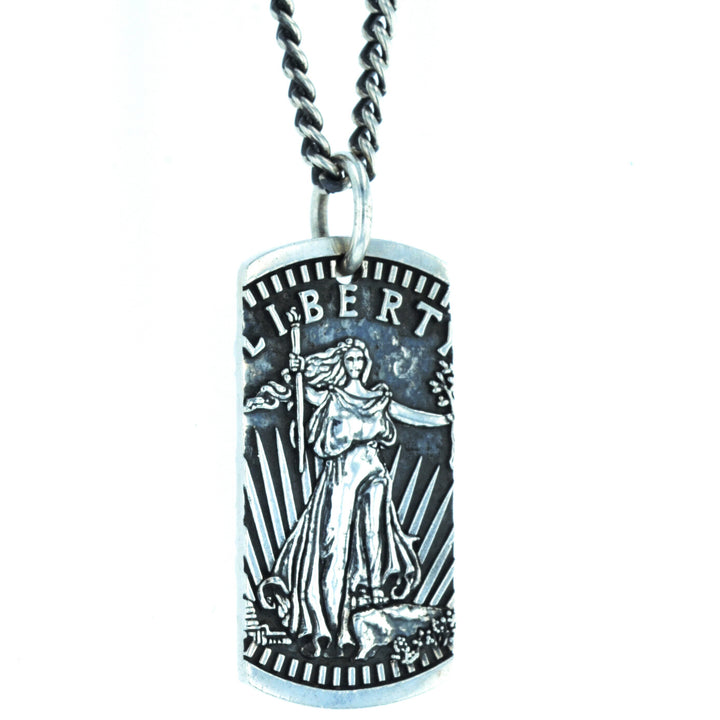 Liberty Dog Tag Pendant