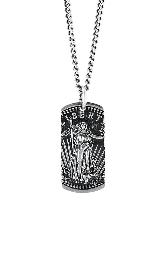 Liberty Dog Tag Pendant