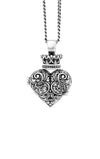 king baby engraved baroque heart locket