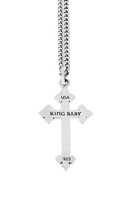 king baby pointed cross pendant