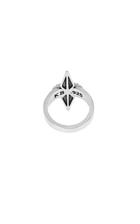 King Baby Pointed Double Skull Ring