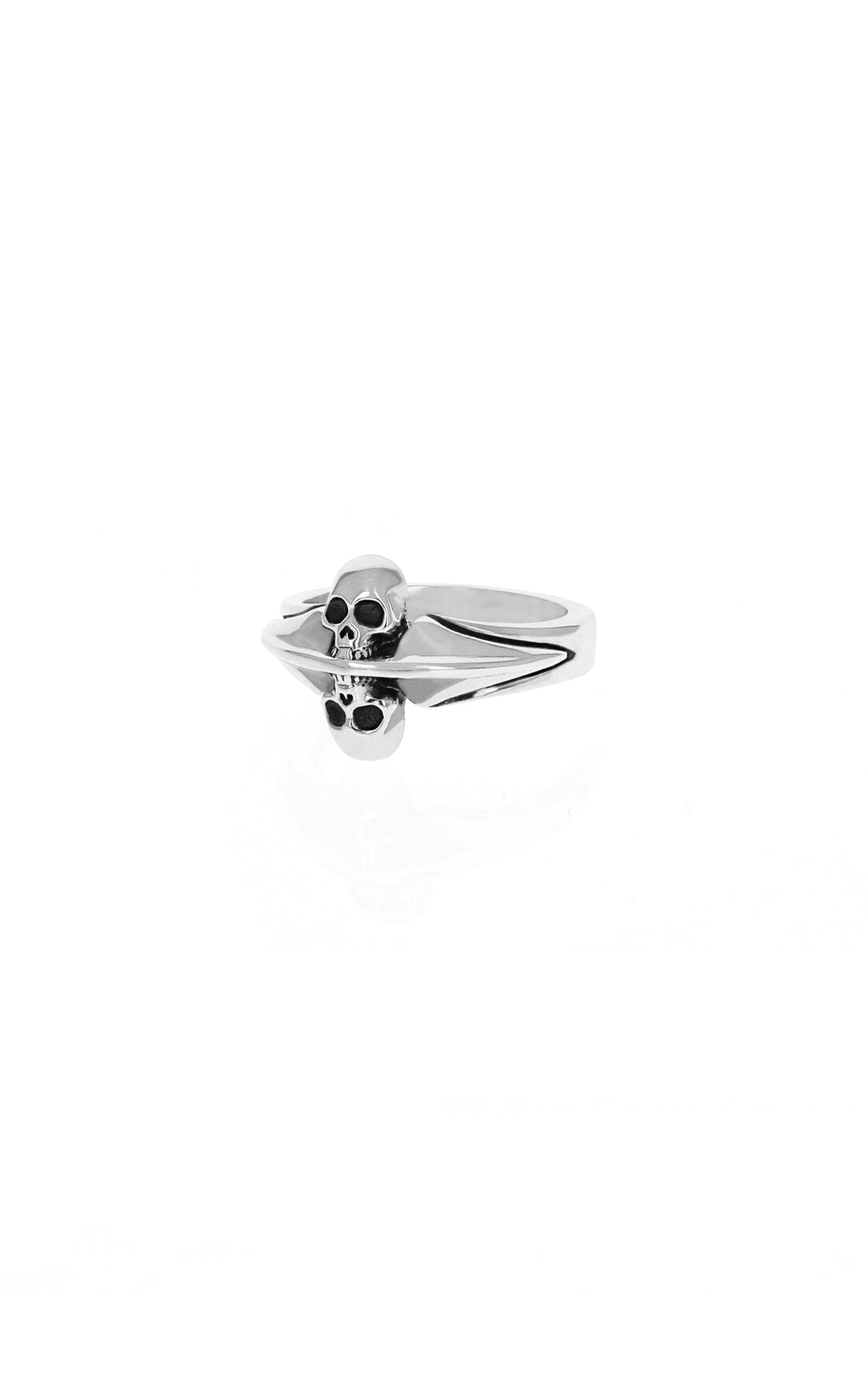 King Baby Small Double Skull Ring