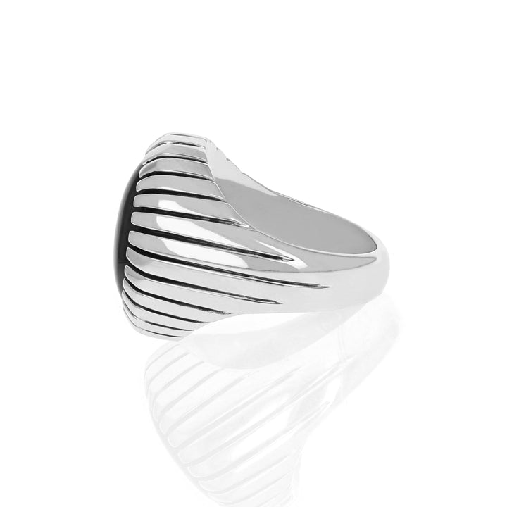 Small Ribbed Shank Low Profile Ring