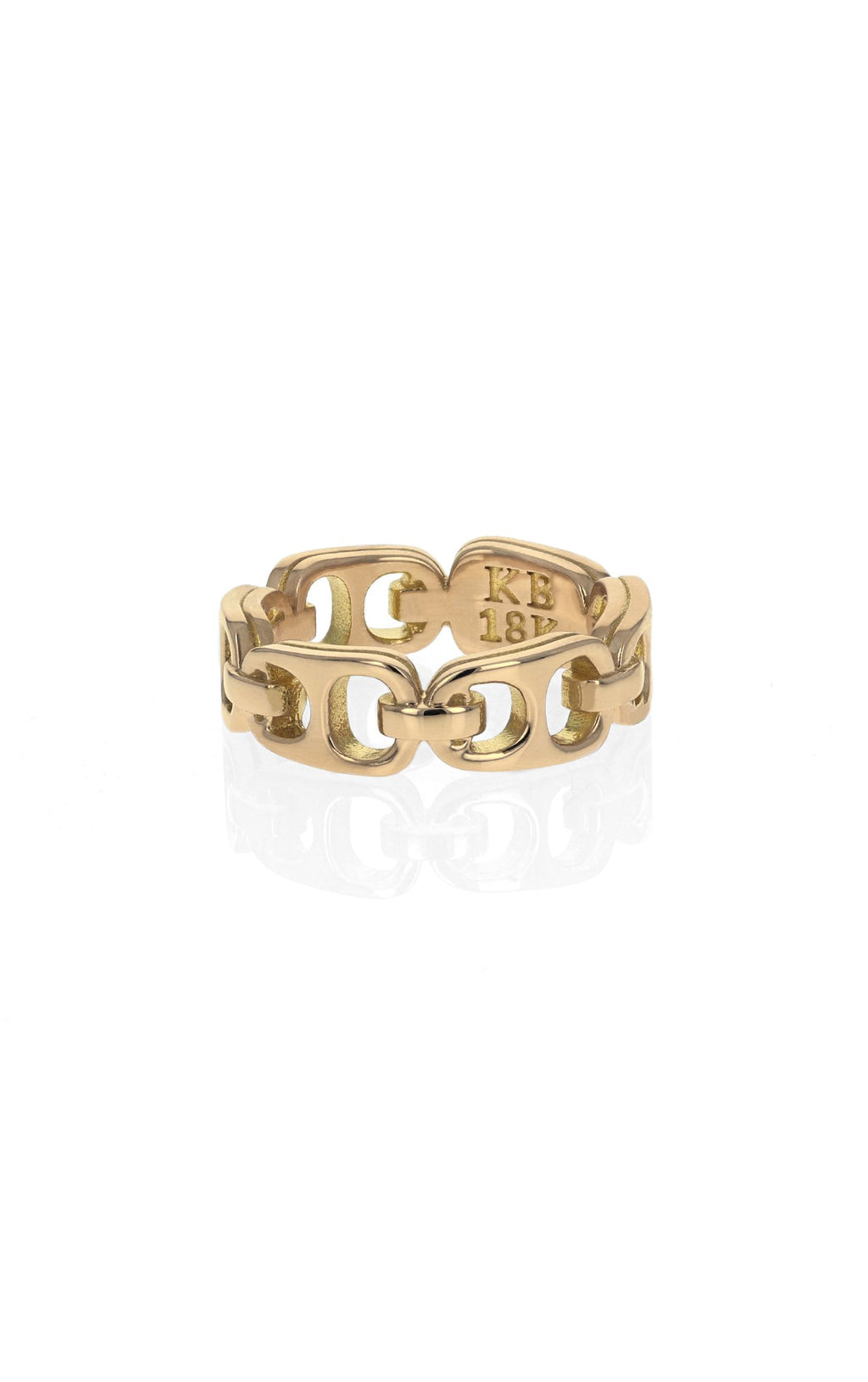 18K Gold Small Pop Top Infinity Band