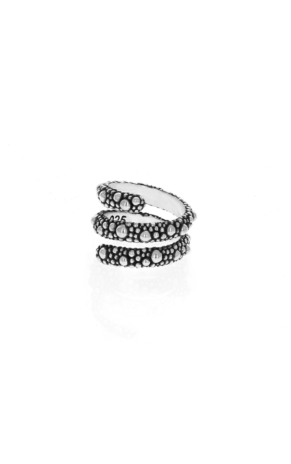 king baby womens stingray spiral ring