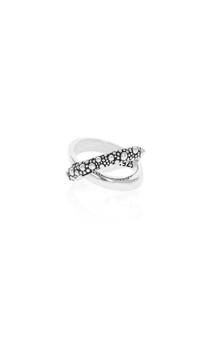 king baby stingray x cross ring for women