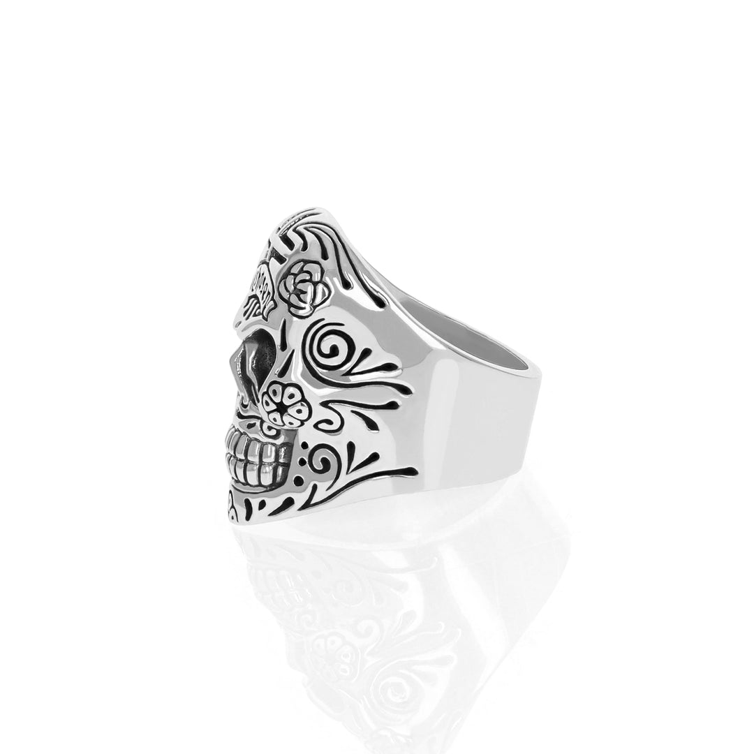 Skull Ring with Chosen Cross Detail - 20th Anniversary