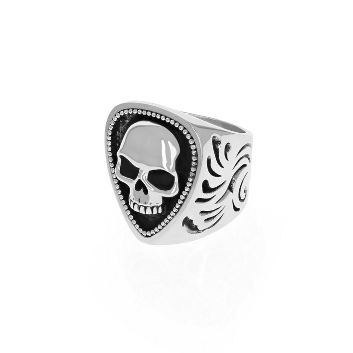 Studded Skull Guitar Pick Ring