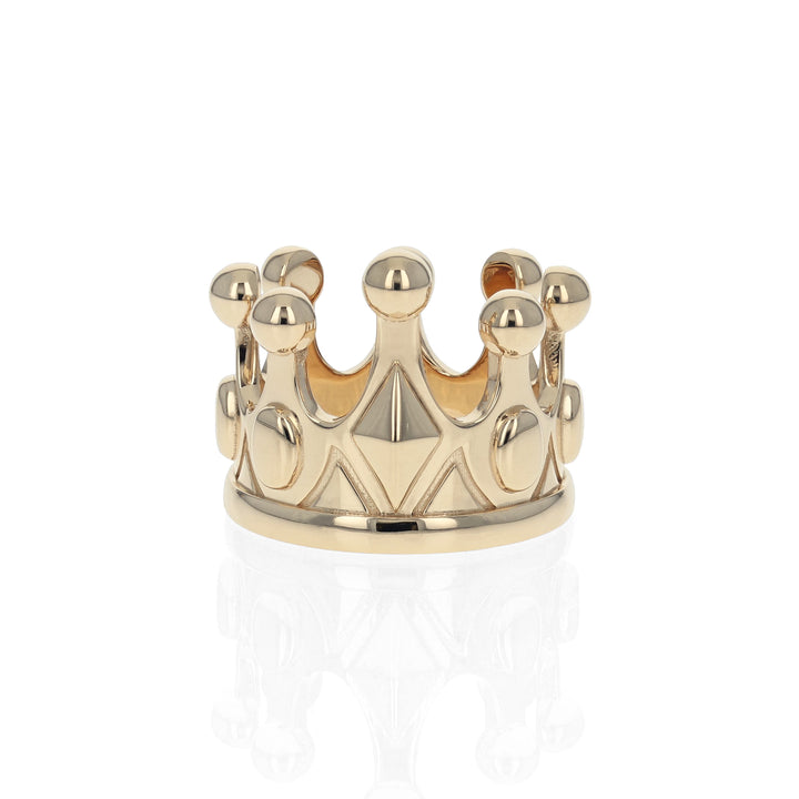 10K Yellow Gold Crown Ring