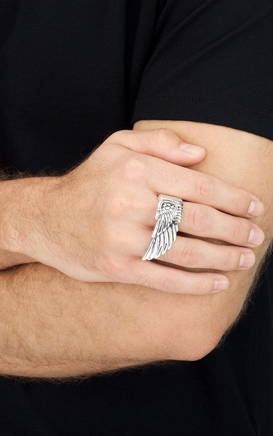 king baby mens wing ring