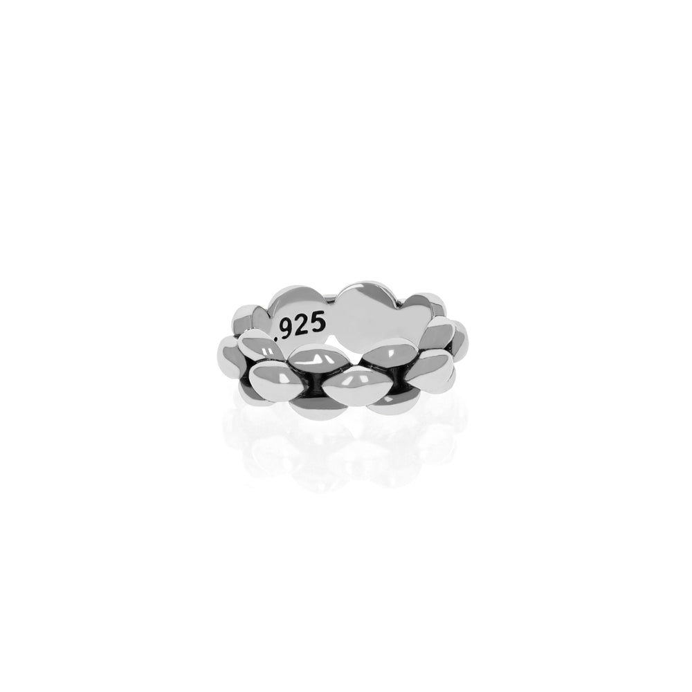 Photo of silver infinity link ring 